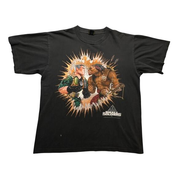 AUTHENTIC Vintage 1998 Small Soldiers T-Shirt Mens Large Universal Studios Black